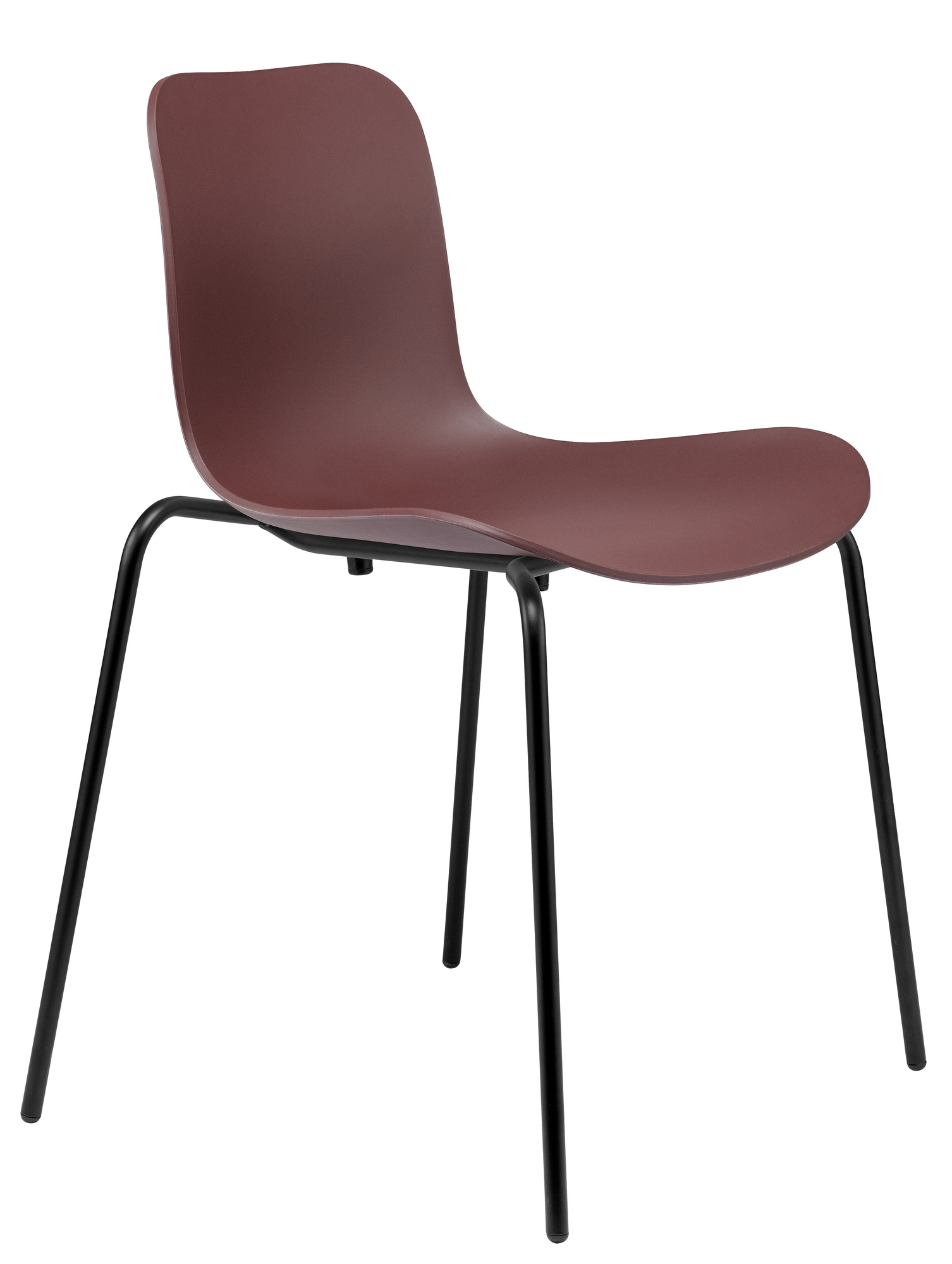 Langue Stack Chair Stuhl Norr11 Schwarz Burgundy