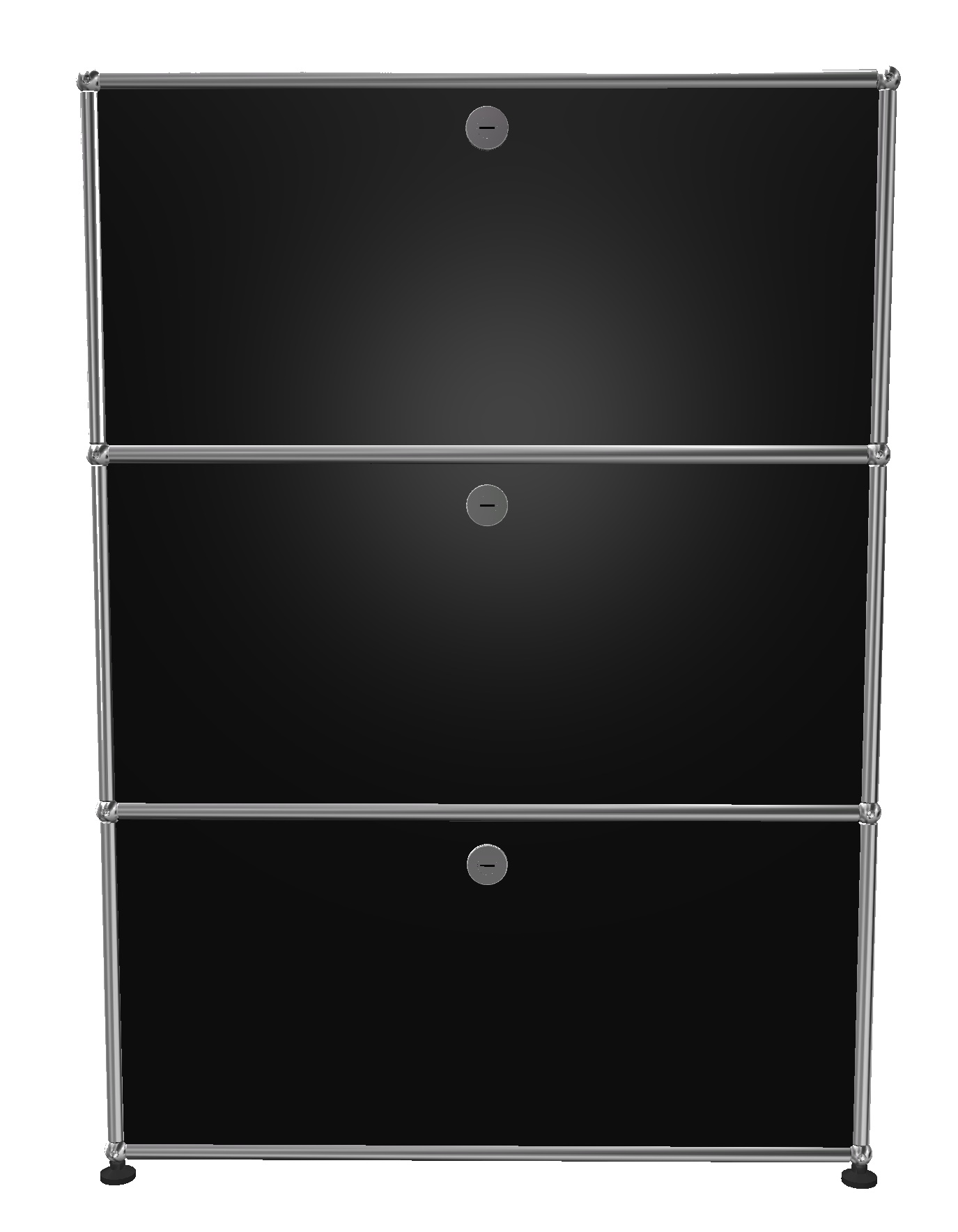 USM Haller Highboard 3 Klappen Graphitschwarz - FAST DELIVERY