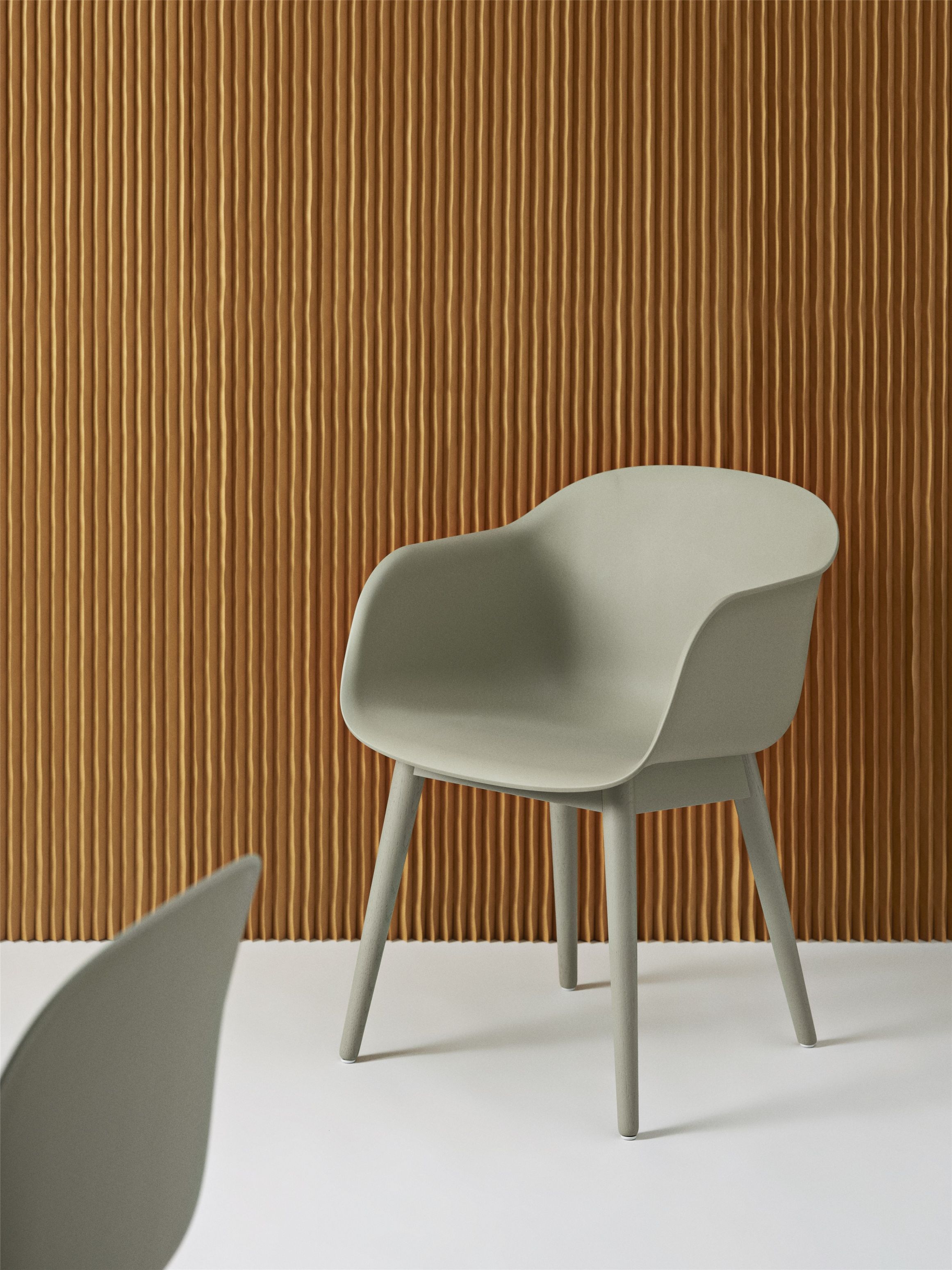 Fiber Armchair Wood Base Stuhl Muuto