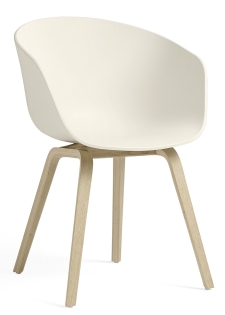 About A Chair AAC22 / AAC 22 Stuhl Hay wasserbasierter lack - Weiß (creme)