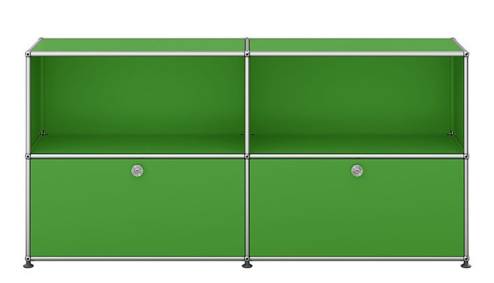 USM Haller Sideboard mit 2 Klappen – QUICK SHIP-grün