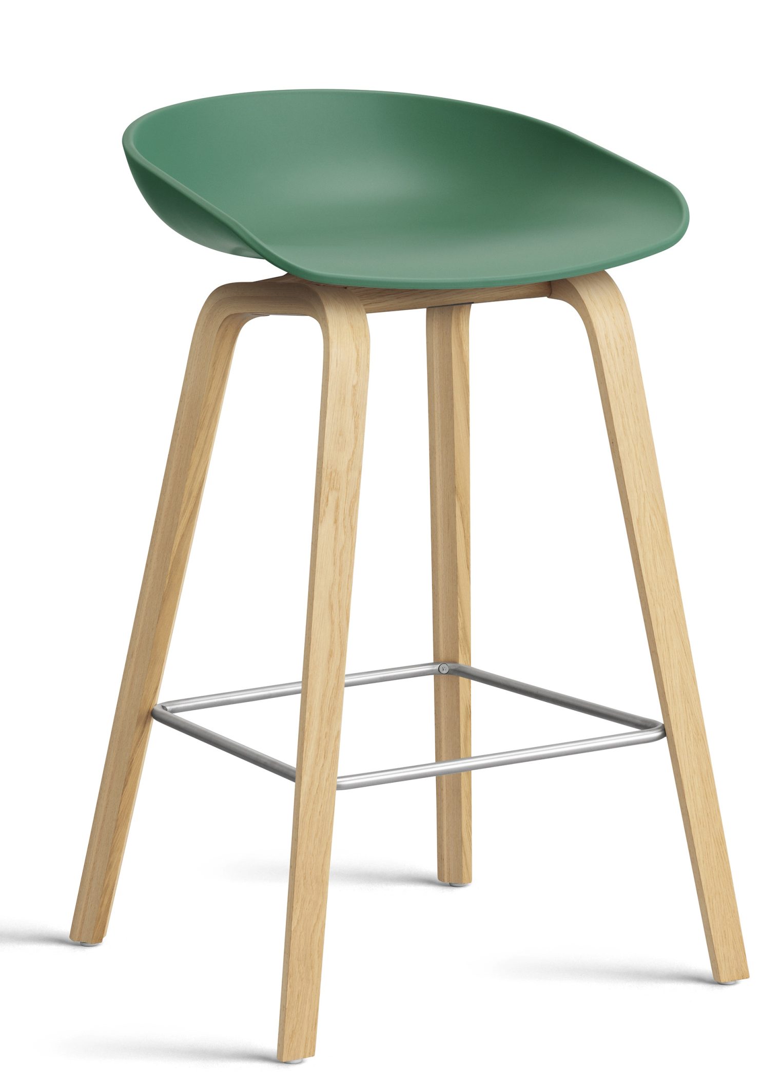 About a Stool AAS32 / AAS 32 Barhocker Niedrig Hay Teal green - wasserbasierter Lack