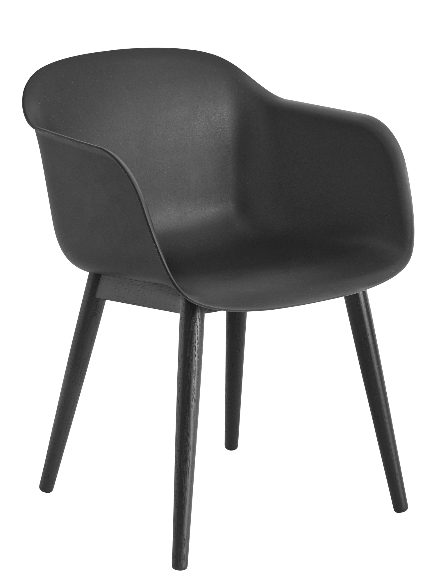 Fiber Armchair Wood Base Stuhl Muuto