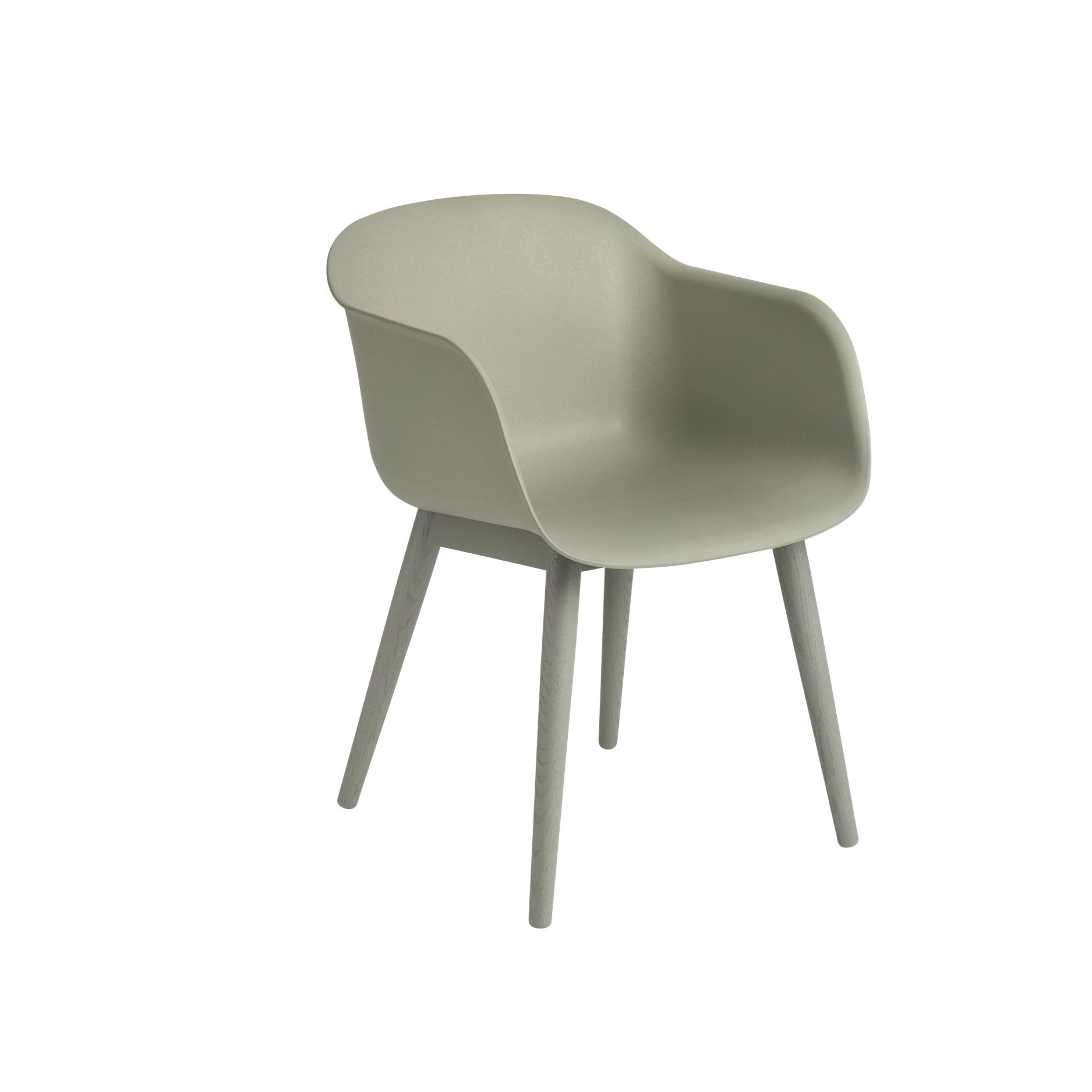 Fiber Armchair Wood Base Stuhl Muuto