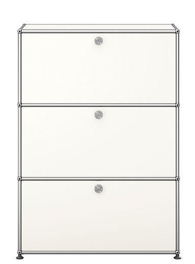 USM Haller Highboard 3 Klappen Reinweiß - FAST DELIVERY