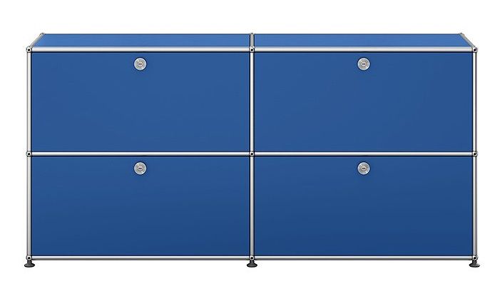 USM Haller Sideboard mit 4 Klappen – QUICK SHIP - enzianblau