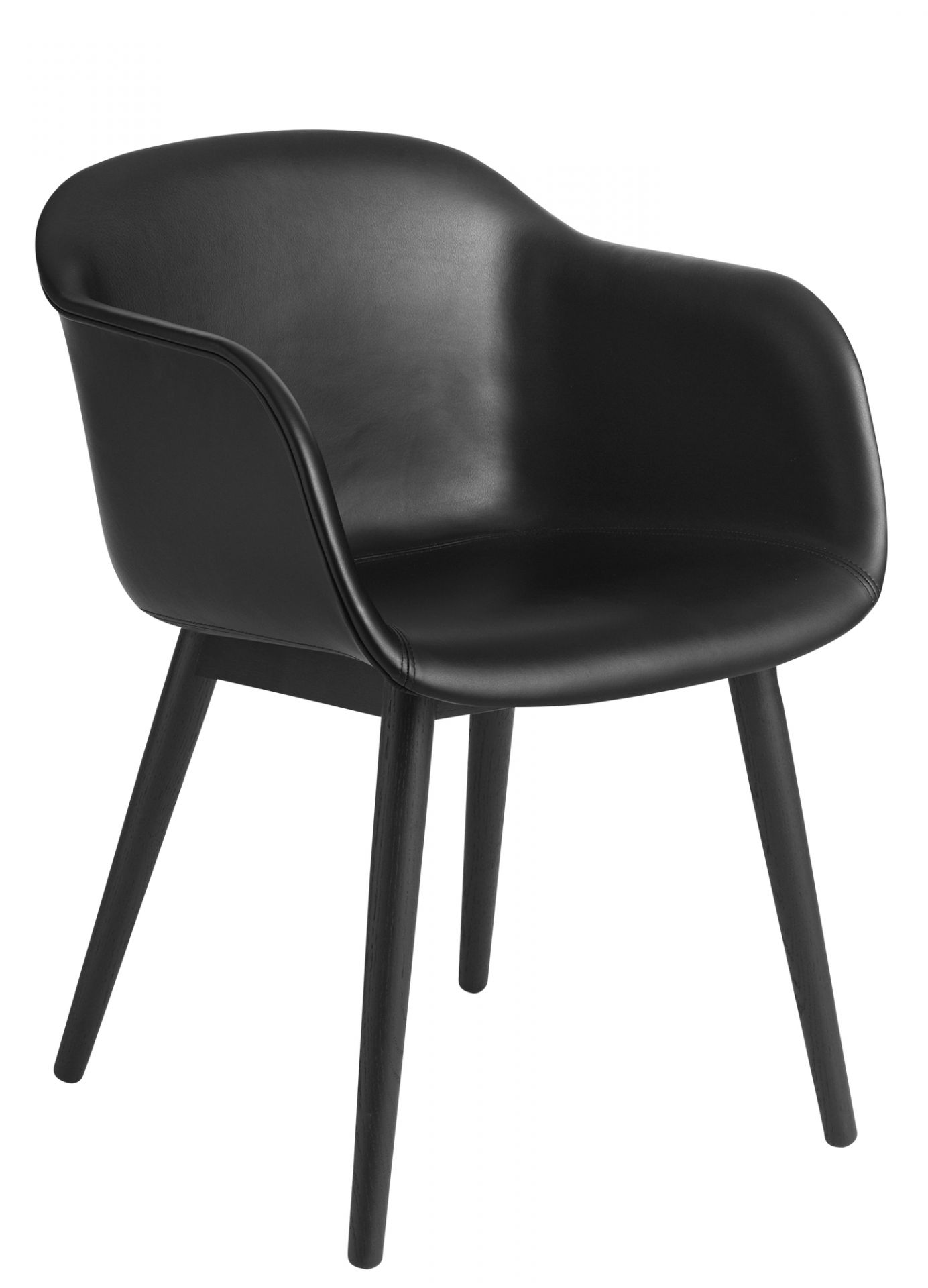 Fiber Armchair Wood Base Stuhl Muuto