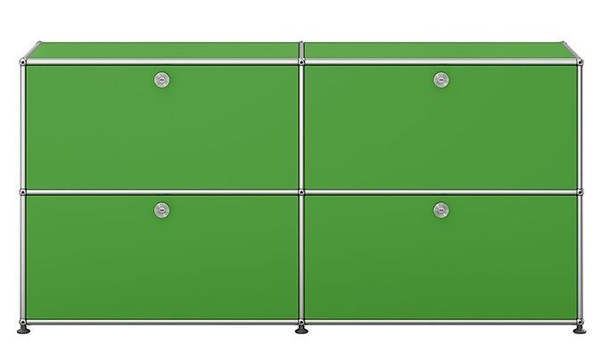 USM Haller Sideboard mit 4 Klappen – QUICK SHIP - grün