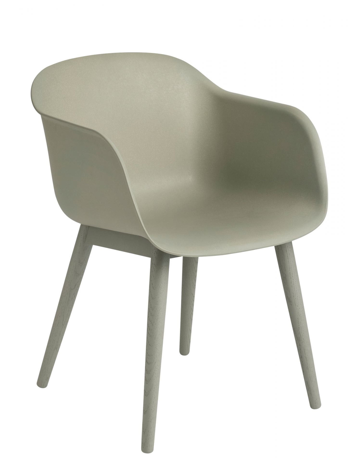 Fiber Armchair Wood Base Stuhl Muuto